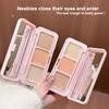 Cappuvini 3-Color Correcting Concealer Strip Palette Eye Brightening Concealer Contour Cream Full Coverage Oil-Control Makeup