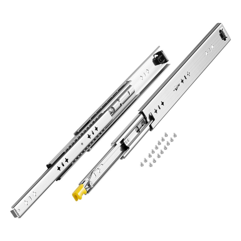 1 Pair 16-60 in Soft-Close Drawer Slides Ball Bearing Full Extension