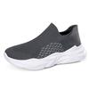 2025 summer fly-woven mesh lazy tide shoes one-pedal large size elastic socks shoes high-top casual sports men's shoes