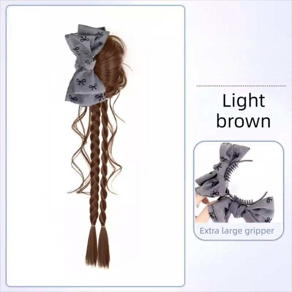 Synthetische Twist Boxzopf Haare Haarverlängerungen Blumen Dutt Kopf Frauen