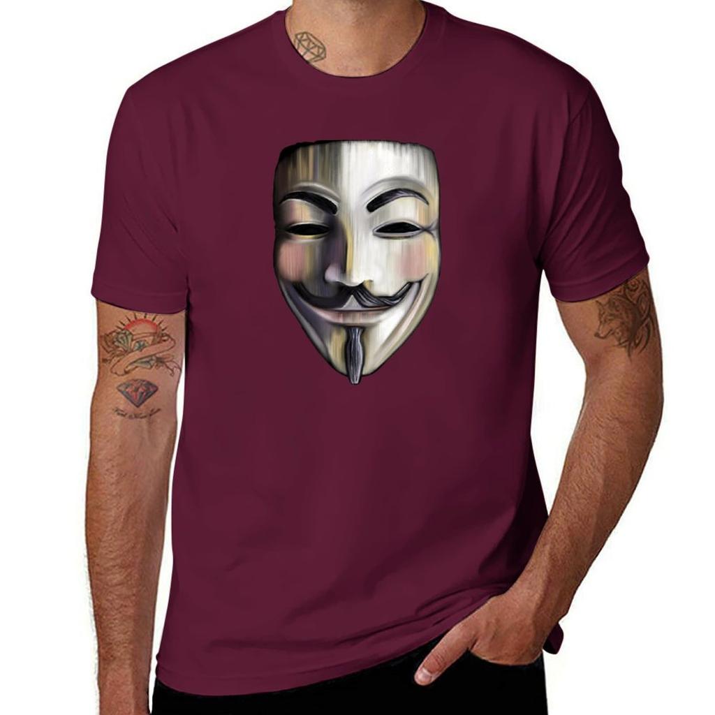 Guy Fawkes Mask Tshirt Blouse Sublime Animal Prinfor Boys Tees Clothes For Unisex