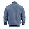 Men's Casual Retro-Inspired Lightweight Zip-Up Jacket Solid Color Baseball Collar