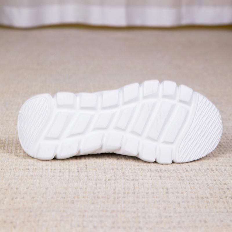 Ladies Knitted Walking Shoes Breathable Mesh Women's Flats Jogging Casual Sports Shoes Lightweight Slip-on Loafers