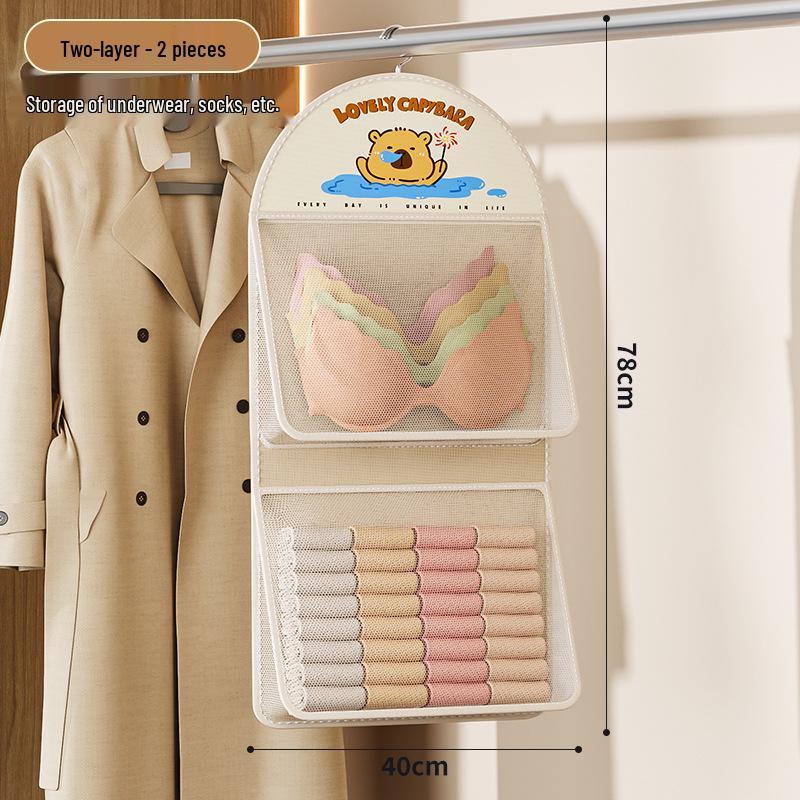 Hanging Mesh Pocket Organizer for Underwear & Socks