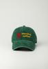 Moningkeopileonkeulleob Morning Coffee Sun Logo Ball Cap Stone Washed Green