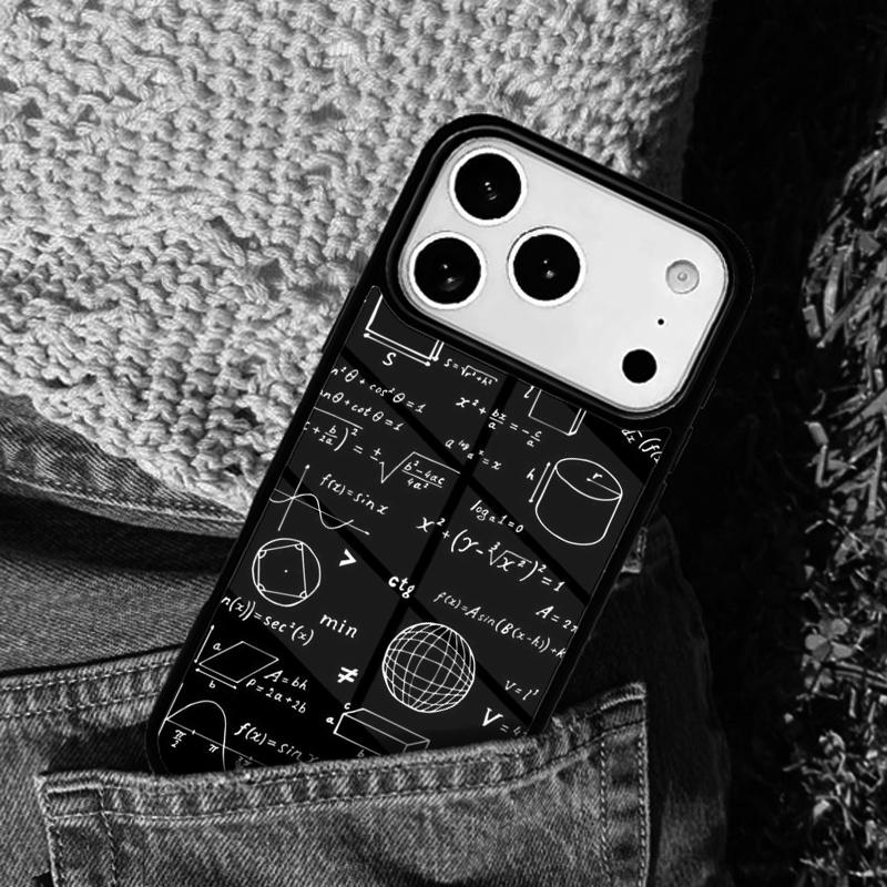 Physics Math Formula Equation soft mobile phone case Compatible with IPhone 17 16 15 14 13 12 11Pro Max 17 Air cover