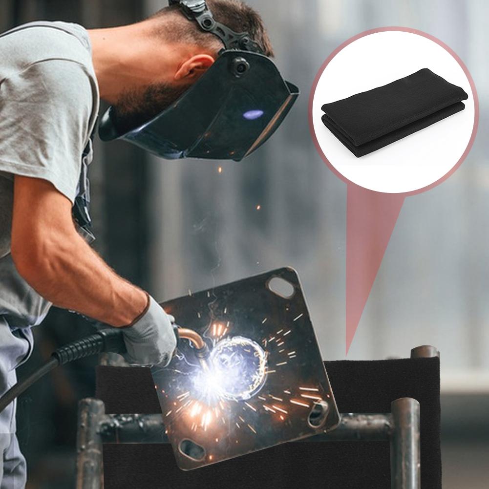 Feuerfeste Schweißdecke Bis zu 1800°F Kohlenstofffilz Feuerfeste Schweißdecke Löt-Hitzeschutzmatte für Brenner Lötwerkzeug Klempner