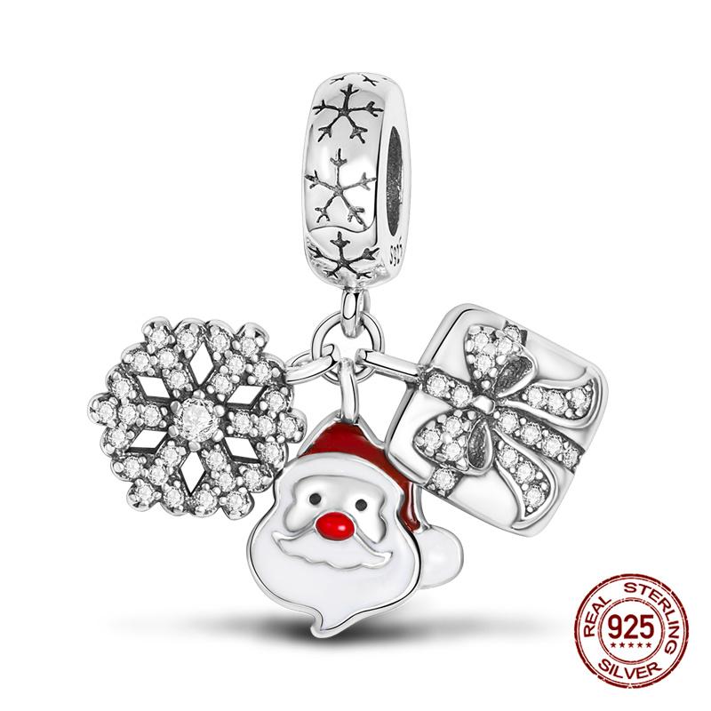 Original Charmscopper Christmas Series Elk Charms Beads Fit 3Mm Original Bracelet Necklace Womens Diy Fine Jewelry Gift