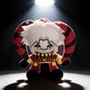 Pierrothe Harlequin Plush Doll With Short Velvet Fabric For Collectors And Kids