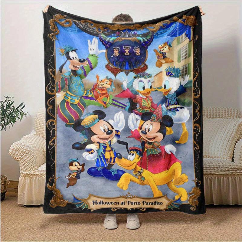 1pc, Halloween at Porto Paradiso Home Décor Blankets, Soft Flannel Throw Blanket, Gift for Bedroom, Living Room, Travel