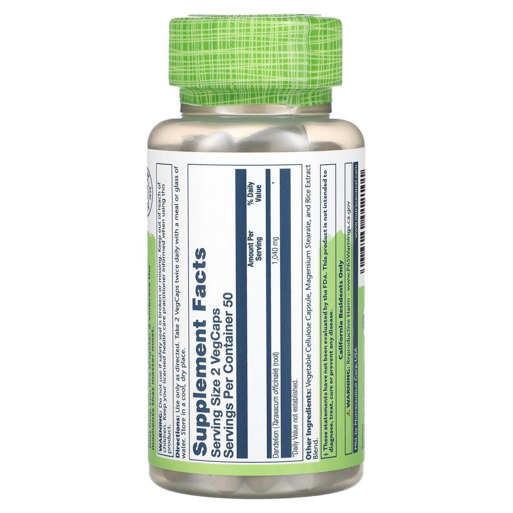 Solgar True Herbs Dandelion 520 mg 100 VegCaps