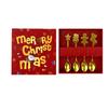4Pcs Christmas Gift Elk Christmas Tree Dessert Spoon Cutlery Spoon Set Fruit Coffee Spoon Cutlery Wed Christmas Gift