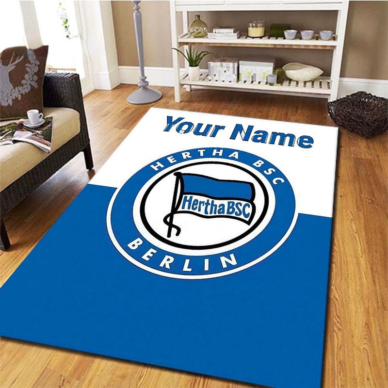 Hertha BSC Custom Name Carpet Rug for Living Room Bedroom Home Sofa Decoration,Kids Play Non-slip Floor Mat