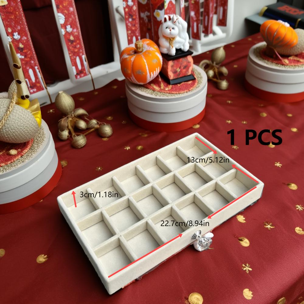 Mehrschichtige Schmuckschatulle aus Flanell mit Schublade, Ohrstecker, Armband, Aufbewahrungsregal, Schmuckschatulle, geeignet für Ehefrauen, Weihnachtsgeschenke, Ostern, Valentinstag