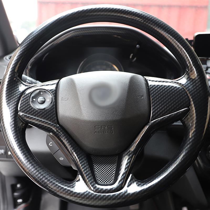 Peach Wood Carbon Fiber Steering Wheel Cover for Vezel/XRV (2015-2017 Models)