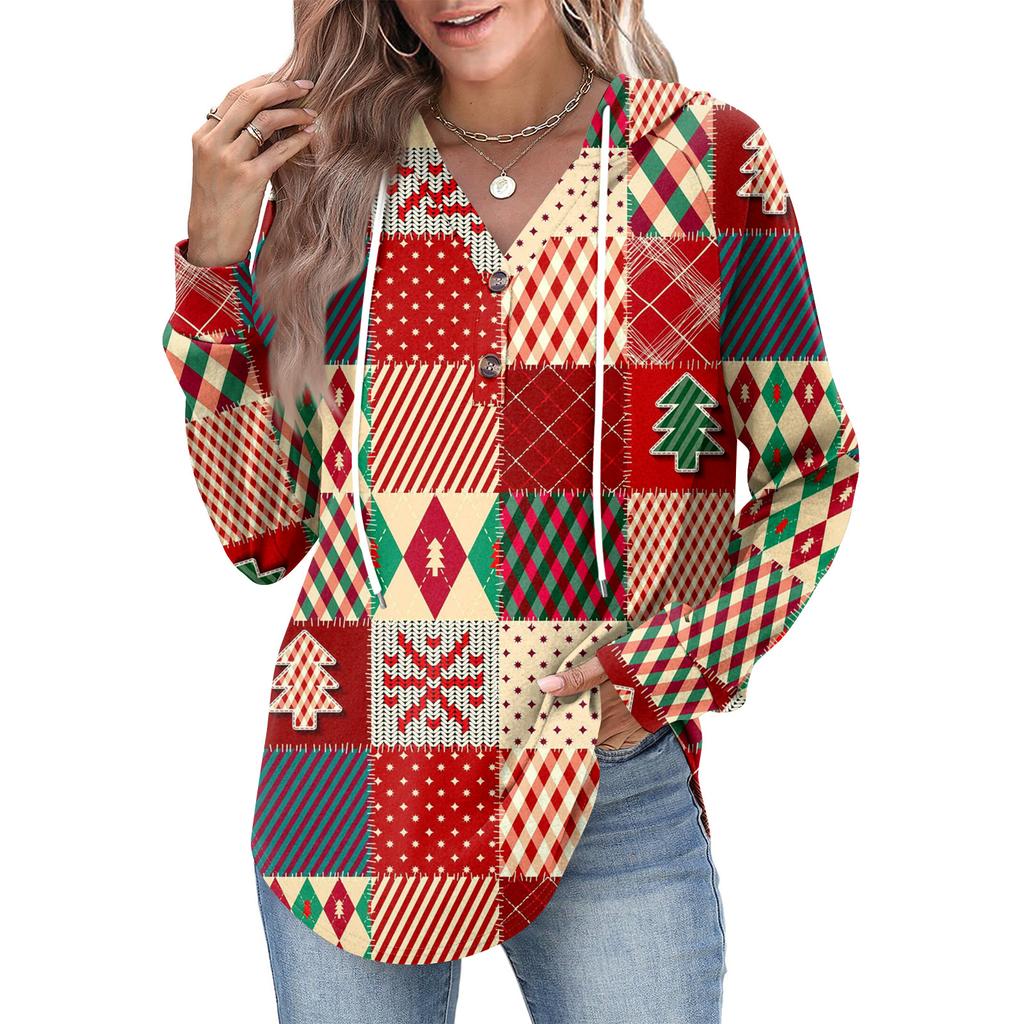 Women's Fashion Women's Lightweight Long Sleeve Pullover With Pockets Preppy Graphic Hoodie