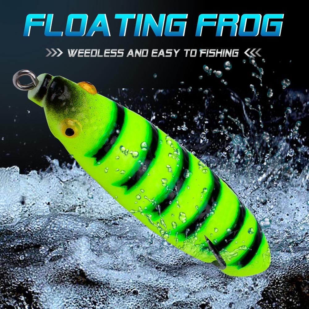 Lure Fake Bait Simulation Luya Soft Bait Can Be Modified Into Thunder Frog Black Fish 9.5cm 17g Long-range Floating Water Cicada Pupa Frog Bait