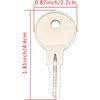 CH751 751CH Key Compatible with RV Campers, T-Handles, Side Boxes, Storage Lockers, Boats, Display Cases, Storage Cabinets, Tool Boxes Rep CH751 Key,