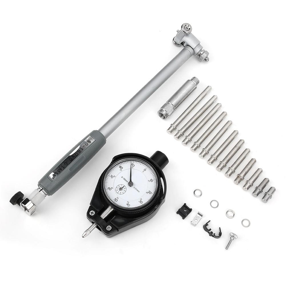 50mm160mm Dial Bore Gauge 0.01mm Accuracy Internal Diameter Measuring Tool