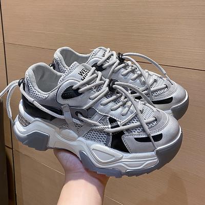 New Korean Version of Couple Models Daddy Women's Shoes Student Sports Running Shoes Breathable Casual Shoes