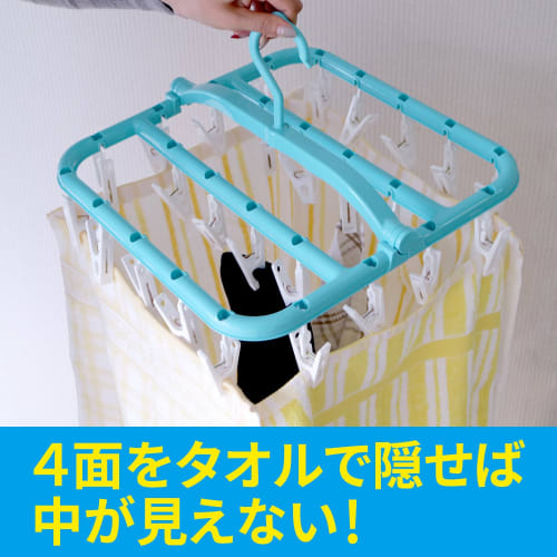 LEC Super Small Item Drying Hanger with 26 Clothes Pinch W-432