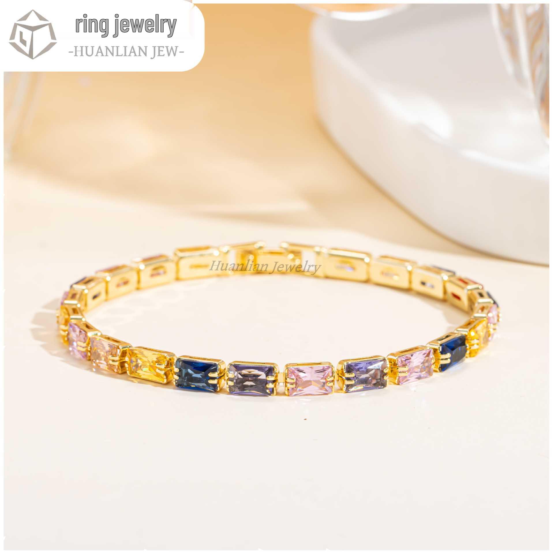 Красочный цирконовый женский браслет: 2025 Роскошный Нишевый Дизайн с Ощущением Высокого Класса