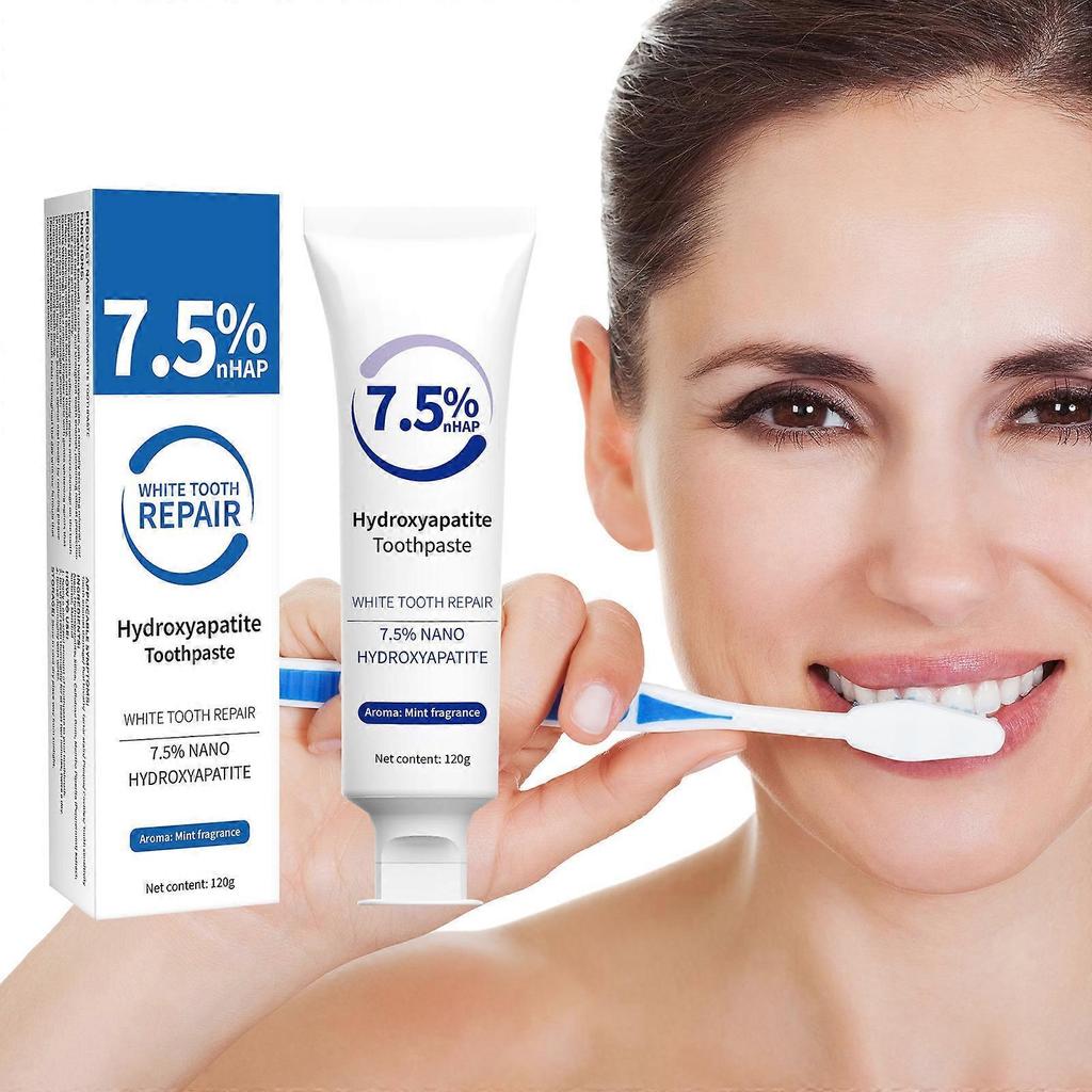 7.5% Hydroxyapatite Toothpaste for Advanced Enamel Protection, Fluoride-Free Nano Hydroxyapatite Toothpaste