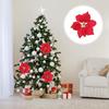 Cheap Velvet Poinsettia Floral Large Plants Christmas Tree Decor for Crafting Rose Outdoor Indoor Flower Wall Home Wedding Decor