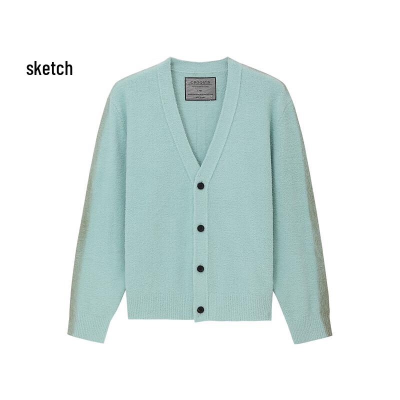 CROQUIS Men's 2023 Autumn V-Neck Cardigan Sweater