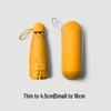Cartoon Mini Sun & Rain Five-Fold Umbrella for Women - Portable, Sunscreen, and Dual-Use