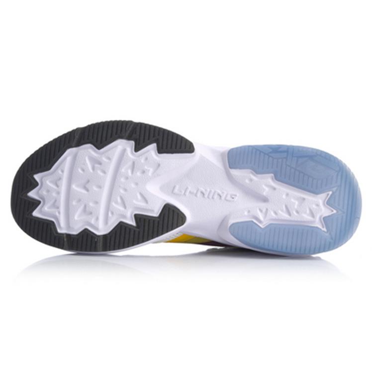 New LiNing Transcend Anti Slip Wear Resistant Low Top Running Shoes Men's White Blue AGLQ029-3