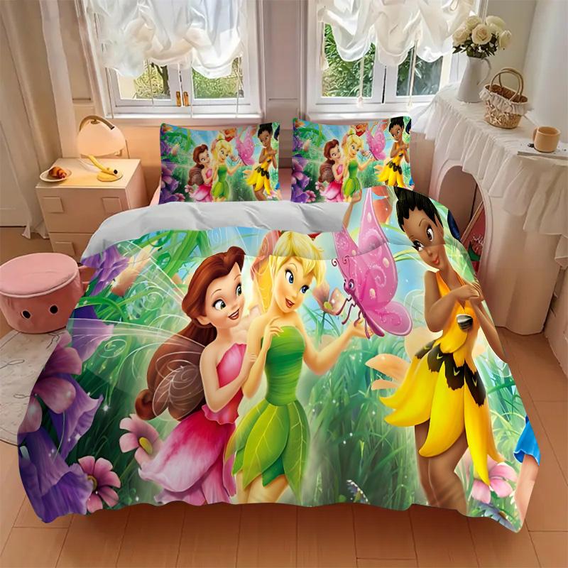 Fairy Friends Fantasy Garden Print 3Pcs Bedding Setduvet Cover With 2 Bedropillowcase Home Birthday Gift