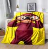 Curious George Flannel Blanket Soft Warm All-Season Throw, Design for Camping, Car Travel, Hiking Sofa, Bed, Office Perfect Gift for Parties