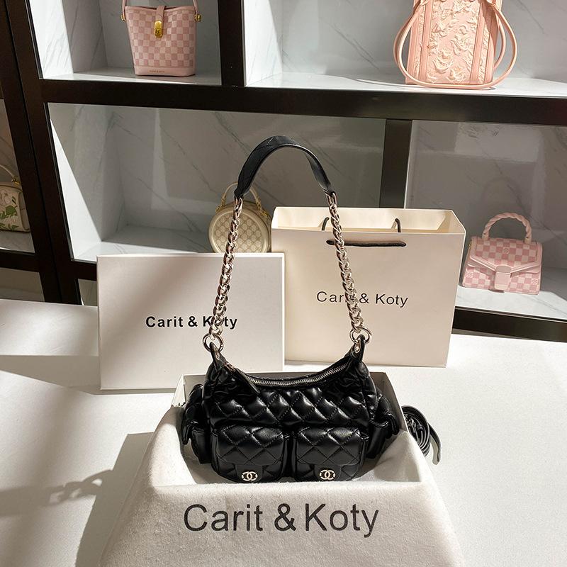 Xiaoxiangfeng Lingge Tote Bag New High End Chain Underarm Bag
