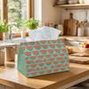 1pc Pop Art Watermelon Tissue Box - Multi-functional Napkin Dispenser, Made of Durable Polyester, Decorated with Red Green Fruit Summer Repeat, Suitab