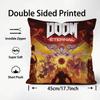 D-Doom E-Eternal Cool Game Cushion Cover Pattern Printed Pillowcase for Living Room Sofa Cushion Cover & Bedroom Decor