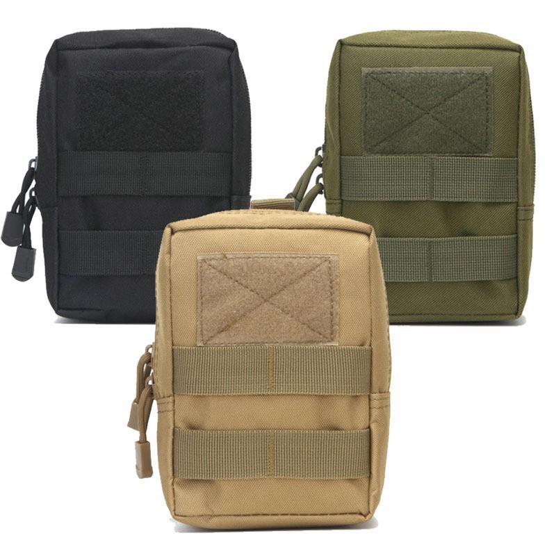 EDC Molle Military Camouflage Waist Pack - Portable Zipper Bag for Accessories & Phone Expansion