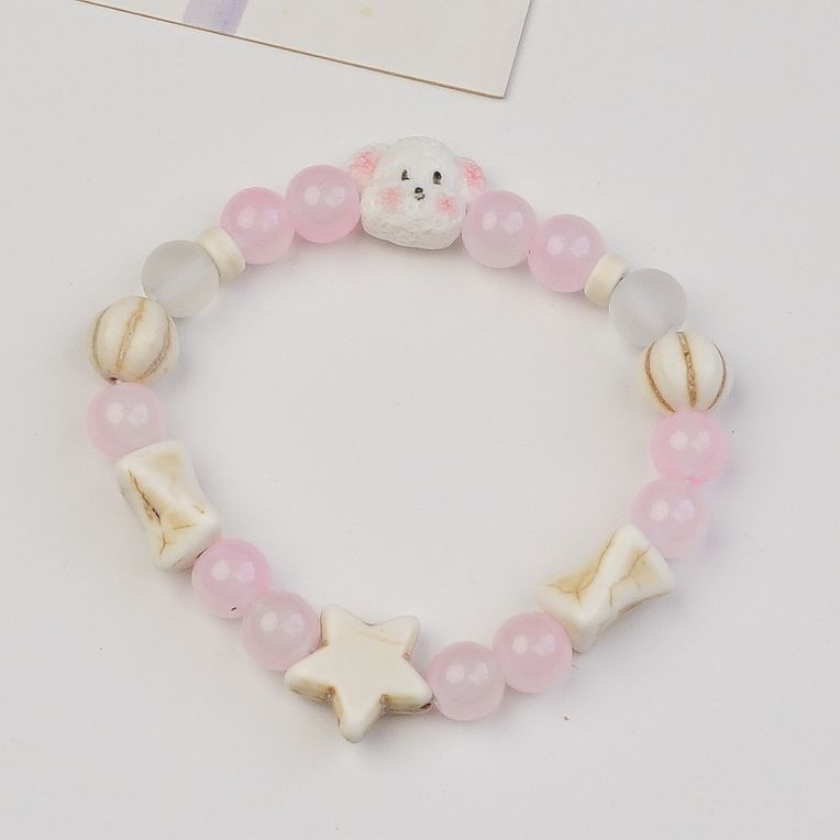 Ночной рынок лавка Цзиндэчжэнь ручная работа мультяшный браслет чистый ветер желаний бусинный браслет безделушки сырье оптом