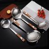 Stainless Steel Strainer Spoon Kitchen Colander Spoon Filter Strainer Food Scoops Perforated Skimmers Colander