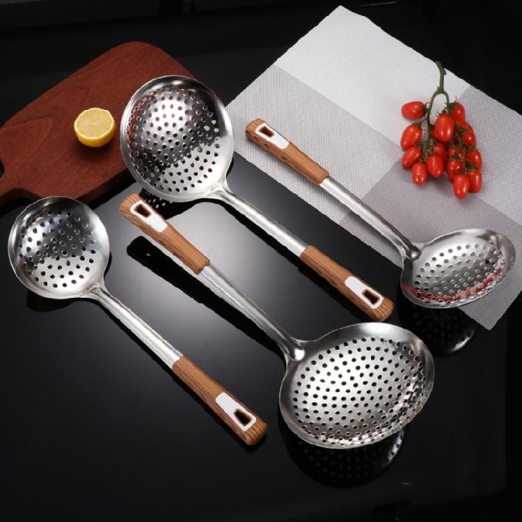 Stainless Steel Strainer Spoon Kitchen Colander Spoon Filter Strainer Food Scoops Perforated Skimmers Colander