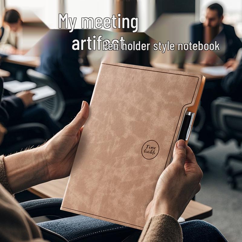 A5 Hardcover Notebook with Pen Loop, 2025 Diary, B5 Notebook, and A6 Pocket Notebook - High-Value Business Set