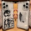 Anime Attack On Titan Hot Phone Case For iPhone 17 Air 16 e 15 14 13 12 11 Pro Max Plus Mini SE 2020 2022 Soft Shockproof Cover