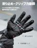 KEMIMOTO Motorcycle Sheepskin Smartphone for Men and and Outdoor Size M Gloves, Leather, Water-Repellent, Compatible, Shock-Resistant, Durable, Women,