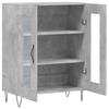 Sideboard Concrete Grey 69.5 x 34 x 90 cm Engineered Wood
