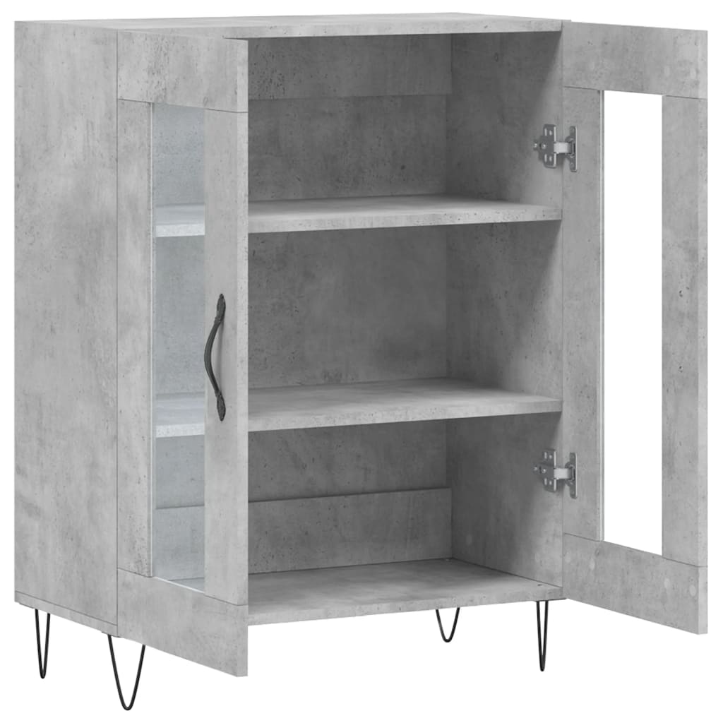 Sideboard Concrete Grey 69.5 x 34 x 90 cm Engineered Wood