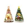 Christmas Music Box Xmas Present Decor Lighted for Tabletop Holiday Home