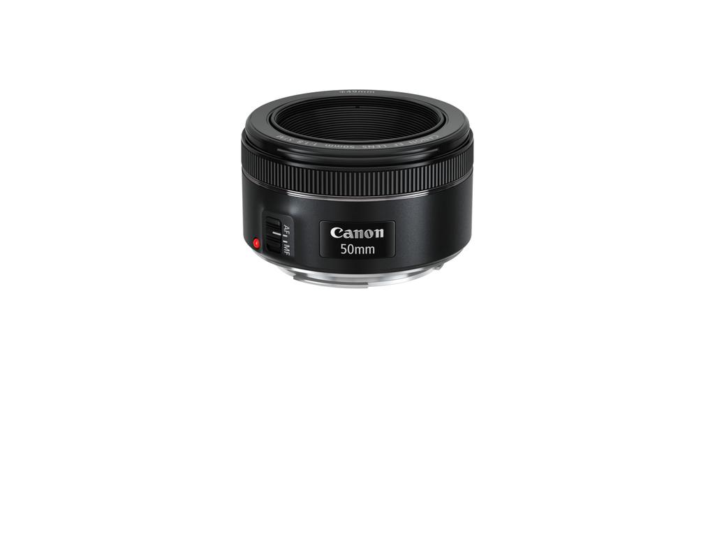 Canon EF50mm STM prime compatible F1.8 lens, full-frame (EF5018STM)
