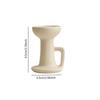 Ceramic Candle Holder Candlestick Desktop Ornament Table Centerpiece Tealight for Home