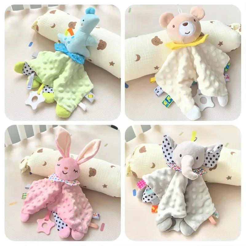 Muslin Baby Comfort Towel Cotton Comforter Blanket Soft Newborn Sleeping Dolls Kids Fashion Sleep Toy Soothe Appease Towel Bibs