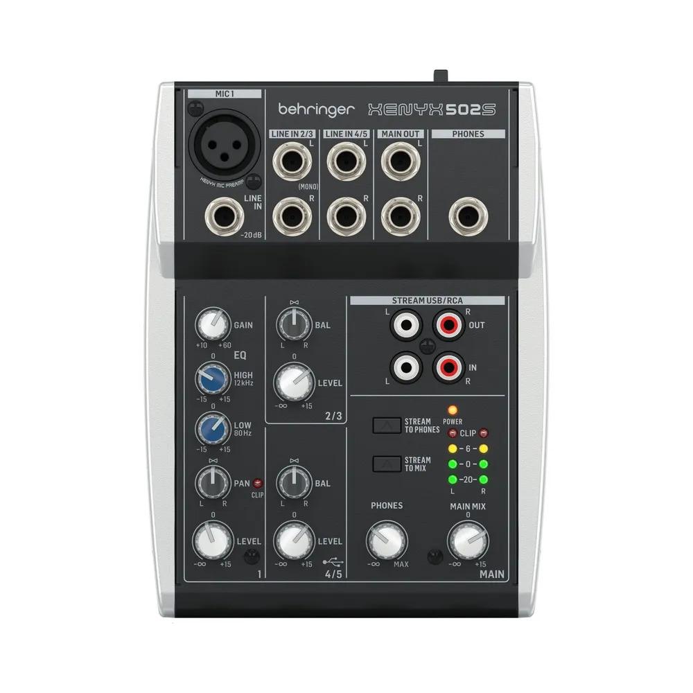 

BEHRINGER XENYX 502S 5-Channel Analog Mixer with USB
